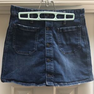 Denim &Supply Ralph Lauren Button Down Denim Skirt